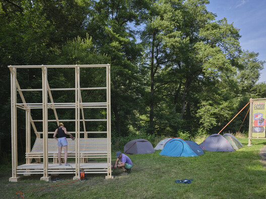 Cabin Fever 2025 Installations / Hello Wood - Exterior Photography, Wood