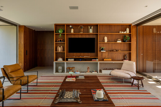 Swing House / lb+mr - Interior Photography, Living Room, Wood, Table, Sofa, Chair