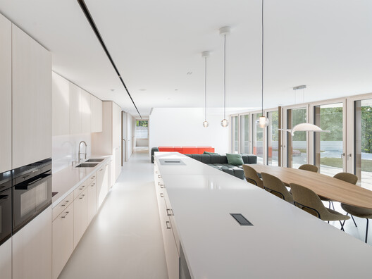 Winkelhaus / estudio kmmk - Interior Photography, Kitchen, Wood, Countertop, Chair, Glass