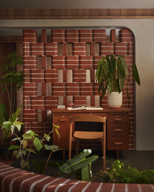 In a Park Apartment / L Architects - Interior Photography, Brick, Chair