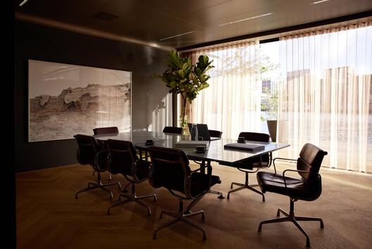 Floating Office Rotterdam / Powerhouse Company - Interior Photography, Dining room, Table, Chair, Lighting, Glass