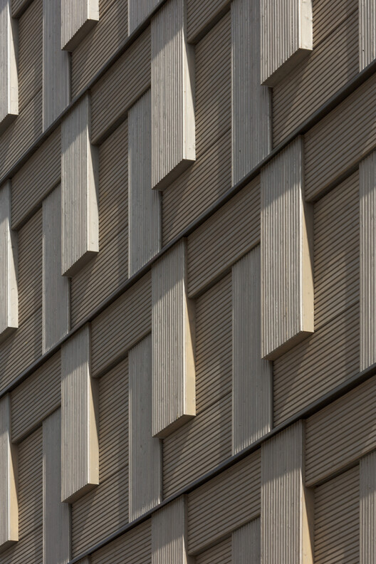 sauerbruch hutton Exhibition in Paris Explores the Technical and Atmospheric Potential of Wood - Image 5 of 7