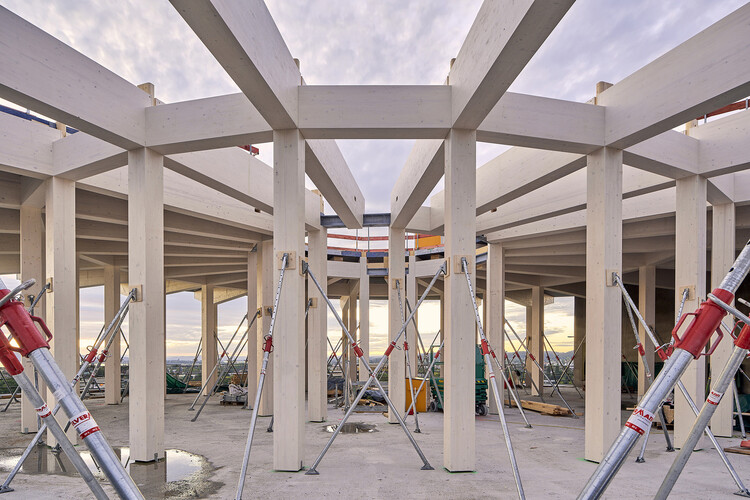 sauerbruch hutton Exhibition in Paris Explores the Technical and Atmospheric Potential of Wood - Image 2 of 7