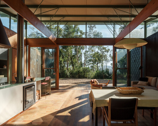 Mirzé Refuge / Estúdio HAA! - Interior Photography, Kitchen, Wood, Beam, Chair