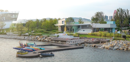 Nerve Lab. Experimental Sports Support Buildings on Double Happiness Island / Studio 10 Nerve Lab. Experimental Sports Support Buildings on Double Happiness Island / Studio 10 - Exterior Photography, Waterfront