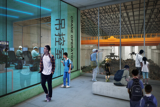 Baoshan Waste-to-Energy Center / Ballistic Architecture Machine - Interior Photography, Stairs