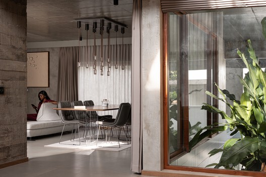 Vault House / Encasa Archstudio - Interior Photography, Wood, Chair, Beam