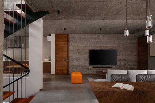 Vault House / Encasa Archstudio - Interior Photography, Wood, Chair, Beam