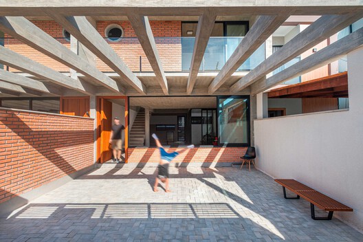 Casas TT / PJV Arquitetura - Fotografía interior, Madera, Ladrillo, Fijación Vigas