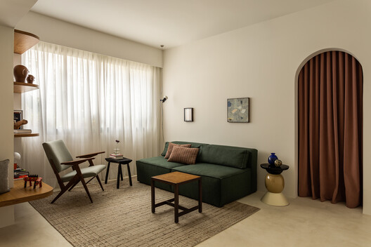 VP Apartment / Studio Gaibola VP Apartment / Studio Gaibola - Interior Photography, Living Room, Wood, Lighting, Sofa, Table
