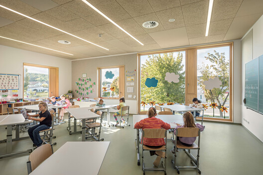 Oberwart Education Campus / Franz&Sue - Interior Photography, Dining room, Chair