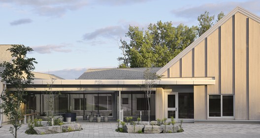 École de l’Étincelle – Lab École Saguenay / Agence Spatiale - Exterior Photography, Facade, Concrete