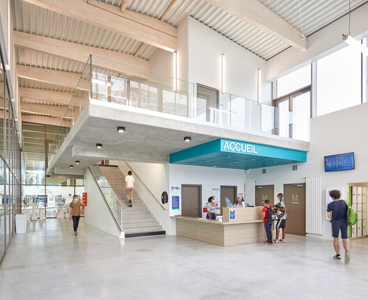 Aqualudic Center L’O / ANMA - Interior Photography, Stairs, Beam