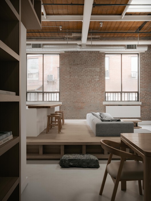 Dollhouse Loft / StudioAC - Interior Photography, Wood, Table, Chair
