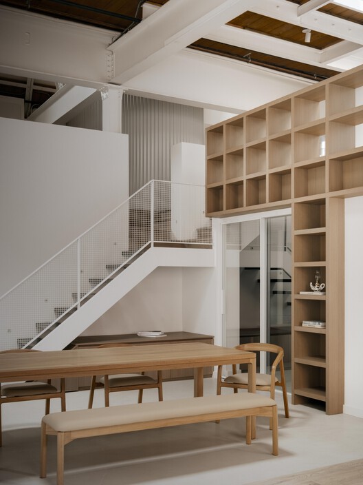 Dollhouse Loft / StudioAC - Interior Photography, Closet, Wood, Lighting, Chair