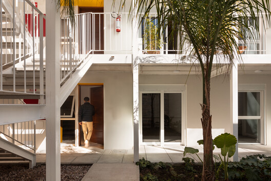 Jardines del Cordón Housing / Ramos Rey Arquitectos Jardines del Cordón Housing / Ramos Rey Arquitectos - Interior Photography, Stairs, Handrail, Balcony