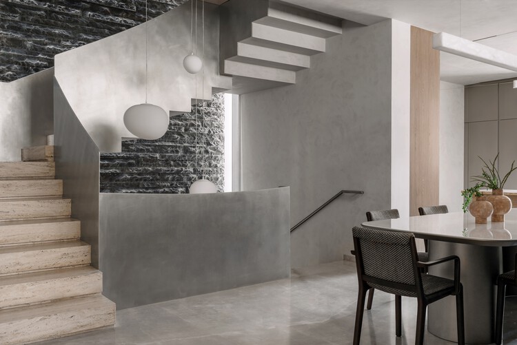 Sculpted Sanctuary House / D'WELL - Interior Photography, Houses, Stairs, Chair