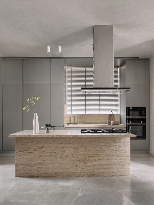 Sculpted Sanctuary House / D'WELL Sculpted Sanctuary House / D'WELL - Interior Photography, Kitchen, Wood, Countertop, Sink, Chair