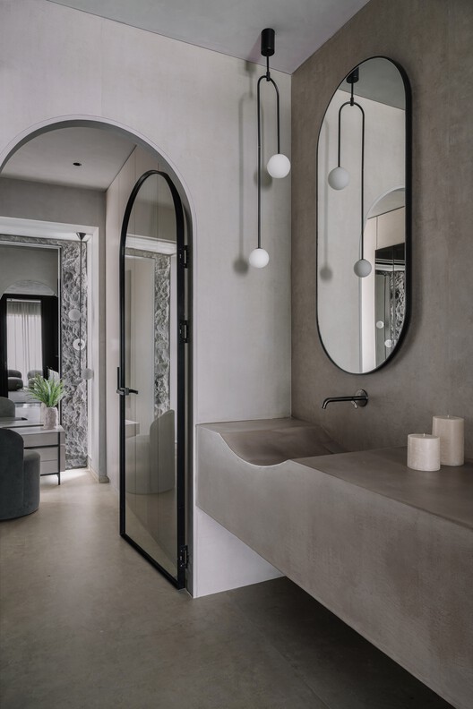 Sculpted Sanctuary House / D'WELL Sculpted Sanctuary House / D'WELL - Interior Photography, Bathroom, Lighting, Sink