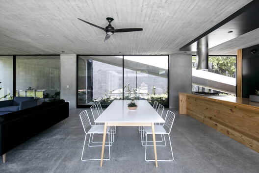 House in Santiago / S-AR - Interior Photography, Kitchen, Wood, Concrete, Beam