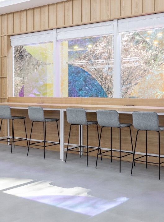 Uni Center / G/O Architecture - Interior Photography, Wood, Table, Chair