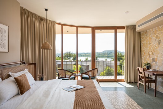 Amoha Villas / Atelier Landschaft - Interior Photography, Bedroom, Wood, Chair, Bed