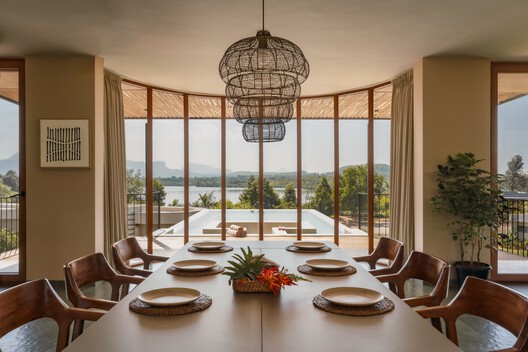 Amoha Villas / Atelier Landschaft - Interior Photography, Dining room, Wood, Chair