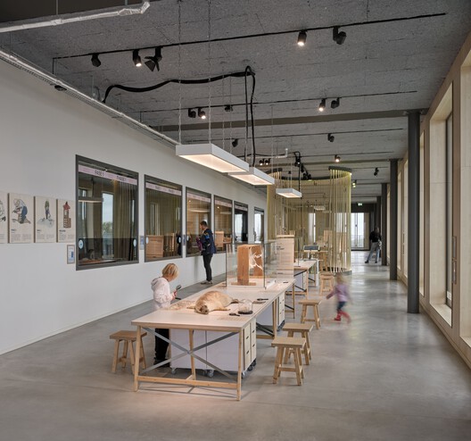 Wadden Sea World Heritage Center / Dorte Mandrup - Interior Photography, Wood, Lighting, Glass, Chair
