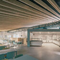 Middle School Cafeteria in Gonesse / MARS Architectes - Interior Photography, Schools , Lighting, Chair