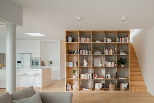 Šestajovice House / mackovič architecture - Interior Photography, Closet, Shelving, Wood, Lighting