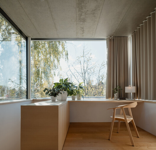 Šestajovice House / mackovič architecture - Interior Photography, Kitchen, Wood, Chair, Glass