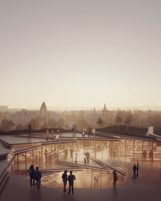 Kengo Kuma and Associates to Design Spiral-Shaped Public Library in Rzeszów, Poland - Image 8 of 12