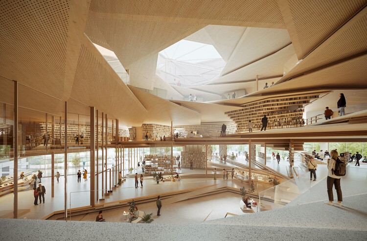 Kengo Kuma and Associates to Design Spiral-Shaped Public Library in Rzeszów, Poland - Featured Image