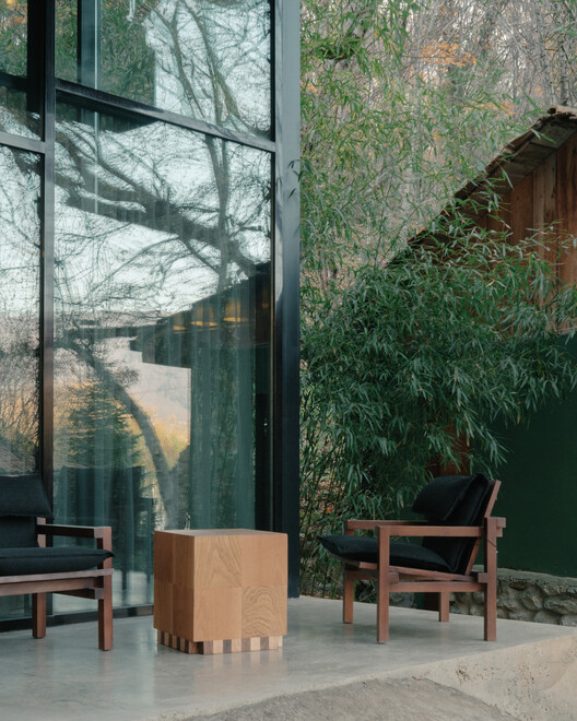 Lopota Reception / Studio Gypsandconcrete - Exterior Photography, Wood, Chair