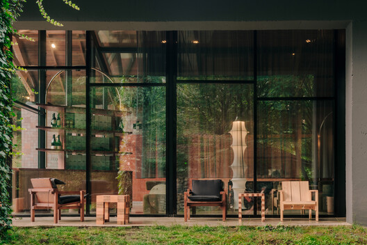 Lopota Reception / Studio Gypsandconcrete - Exterior Photography, Wood, Chair, Garden, Patio