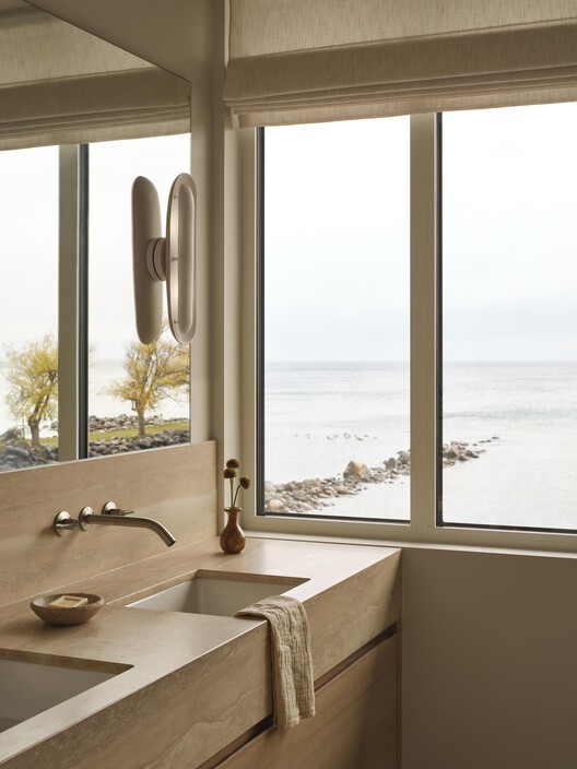 Georgian Bay Beach House / &Pierre Georgian Bay Beach House / &Pierre - Interior Photography, Bathroom, Sink