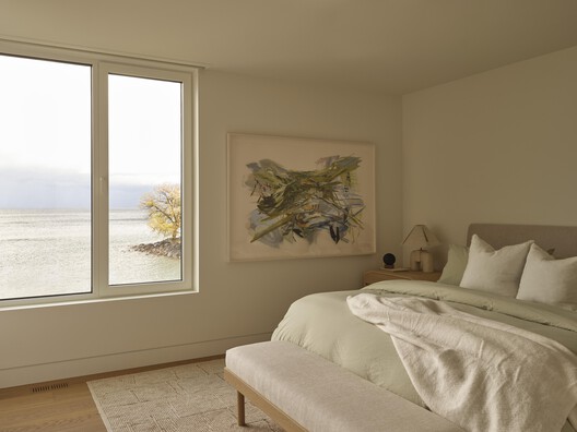 Georgian Bay Beach House / &Pierre Georgian Bay Beach House / &Pierre - Interior Photography, Bedroom, Wood, Bed
