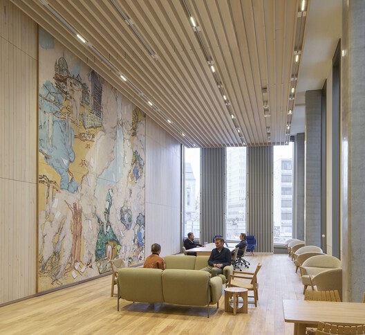 New Government Quarter Oslo / Nordic Office of Architecture New Government Quarter Oslo / Nordic Office of Architecture - Interior Photography, Living Room, Wood, Chair, Glass