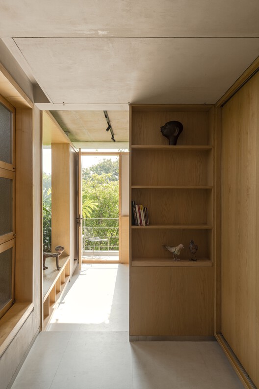 Stepped Well House  / A Threshold - Interior Photography, Closet, Wood