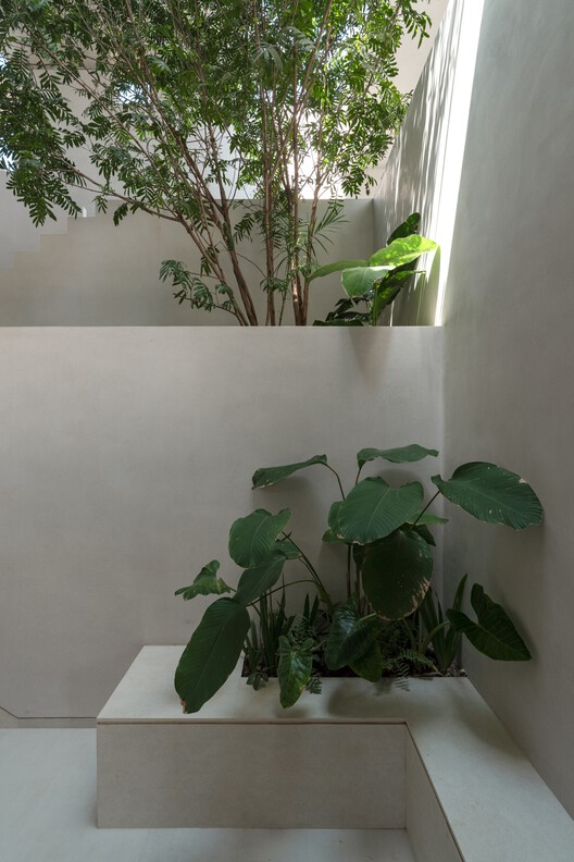 Stepped Well House  / A Threshold - Interior Photography, Concrete