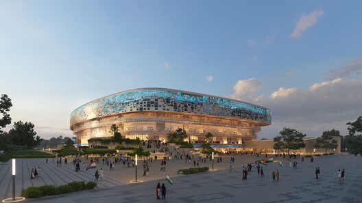 BDP, Cox Architecture, and Collage Design Unveil a Sports District Around the World's Largest Stadium in India - Image 2 of 5