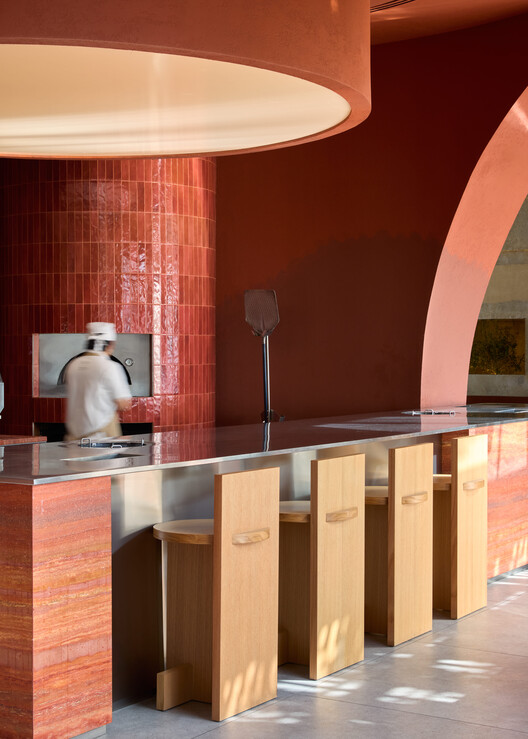 Blu Pizzeria / Kidz Studio - Interior Photography, Kitchen, Wood, Table, Chair, Glass