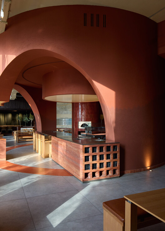 Blu Pizzeria / Kidz Studio - Interior Photography, Wood