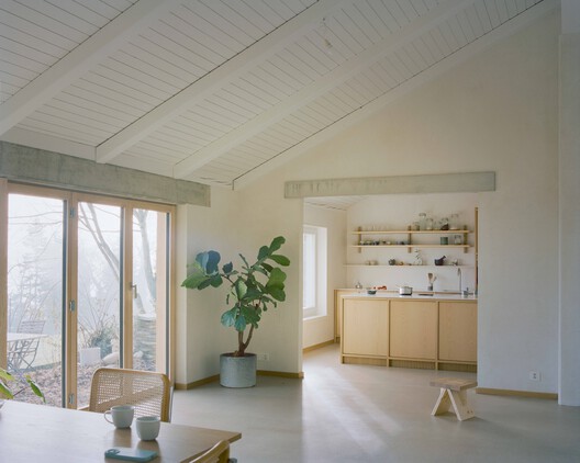 Family Villa / Noue Studio Family Villa / Noue Studio - Interior Photography, Wood, Lighting, Chair, Beam
