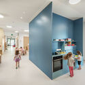 Kindergarten and Nursery Rosslauf / feld72 - Interior Photography, Kindergarten, Kitchen, Chair