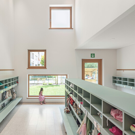 Kindergarten and Nursery Rosslauf / feld72 - Interior Photography, Wood, Shelving