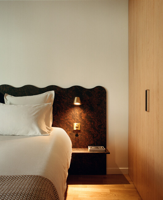 Rather Two Apartment / OMAMBO - Interior Photography, Bedroom, Wood, Lighting, Bed