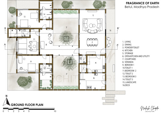 Fragrance of Earth House / Neelesh Chopda Architecture LLP Fragrance of Earth House / Neelesh Chopda Architecture LLP - Image 17 of 19