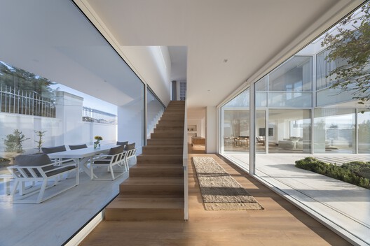 Shahrzad Villa / Kanisavaran Office - Interior Photography, Stairs, Door, Concrete, Balcony, Courtyard