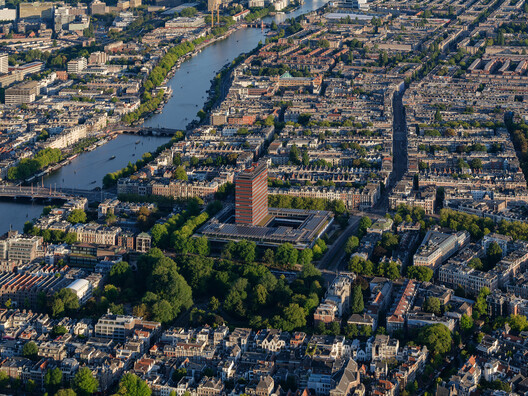 De Nederlandsche Bank / Mecanoo - Exterior Photography, Aerial View Photography, Waterfront, Cityscape